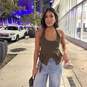 Zara Cargo Halter Top